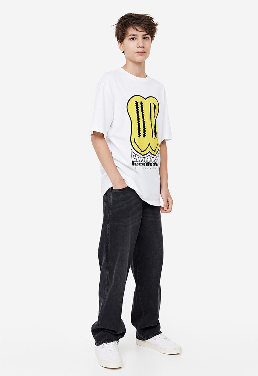 H&M - Printed t-shirt - white