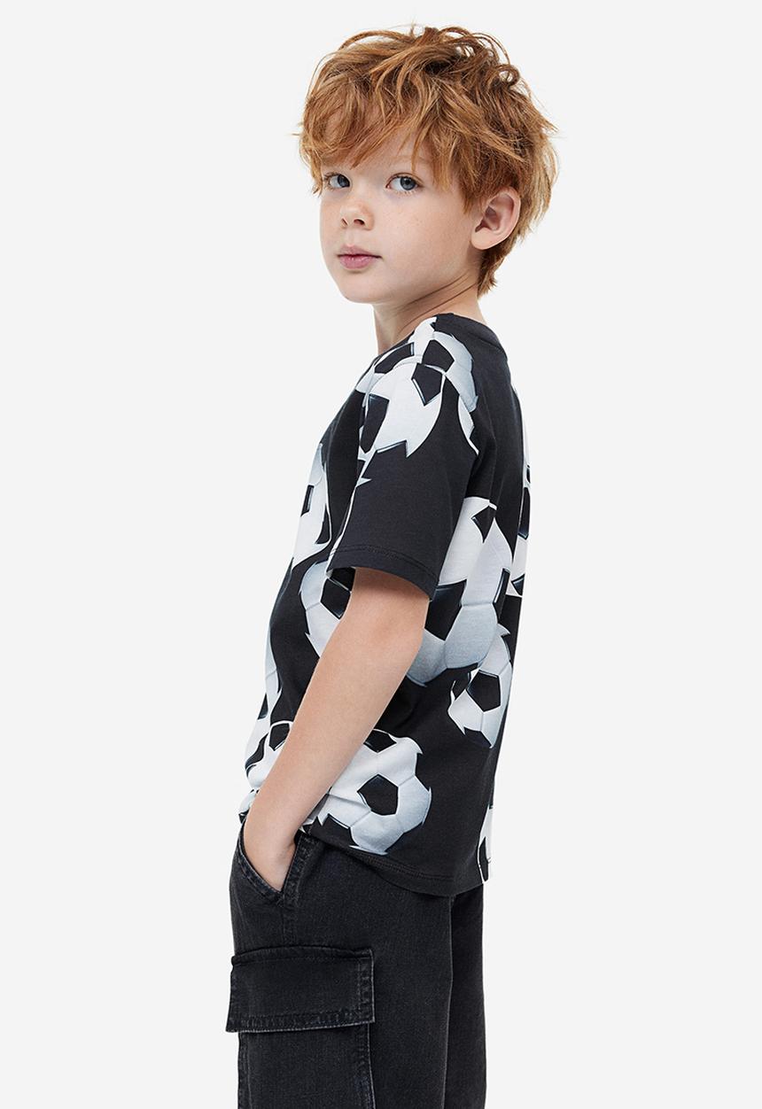 H&M - Printed jersey t-shirt - black