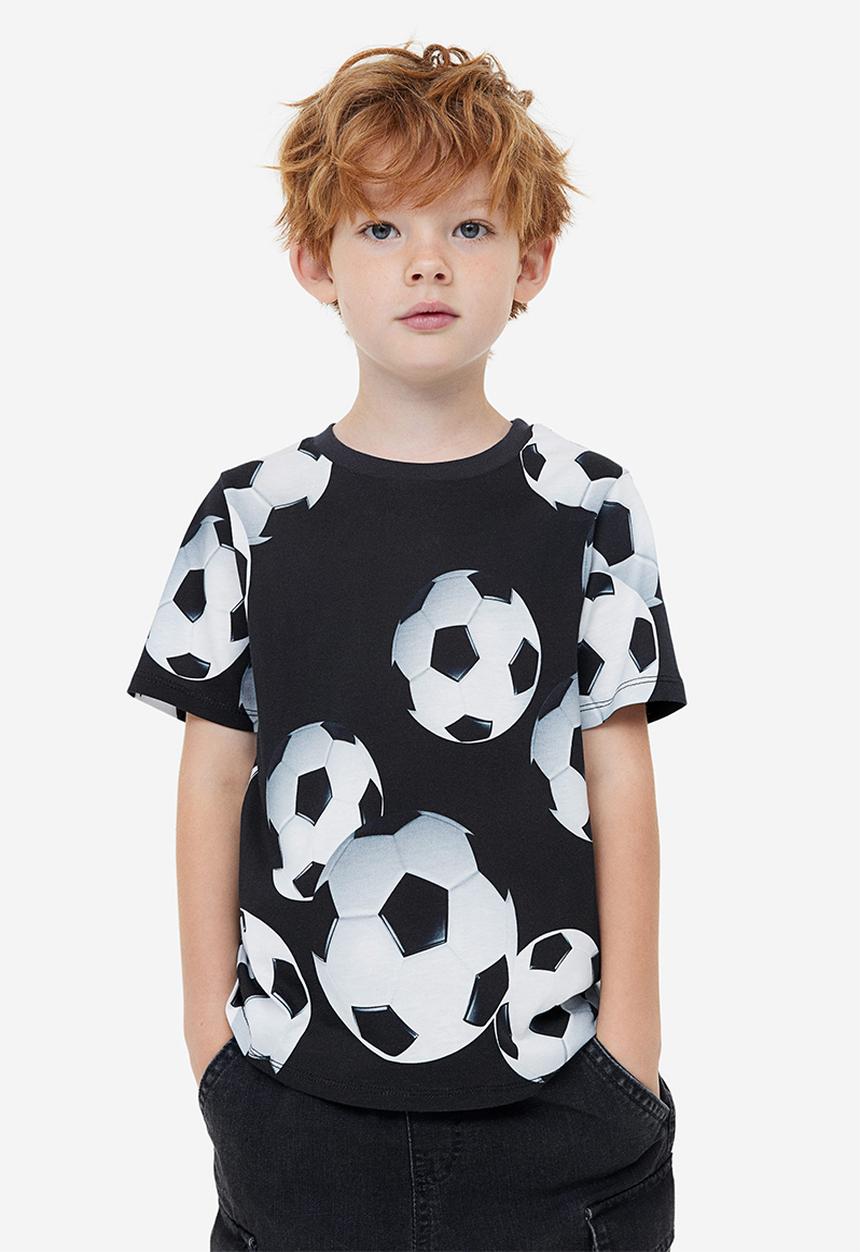 H&M - Printed jersey t-shirt - black