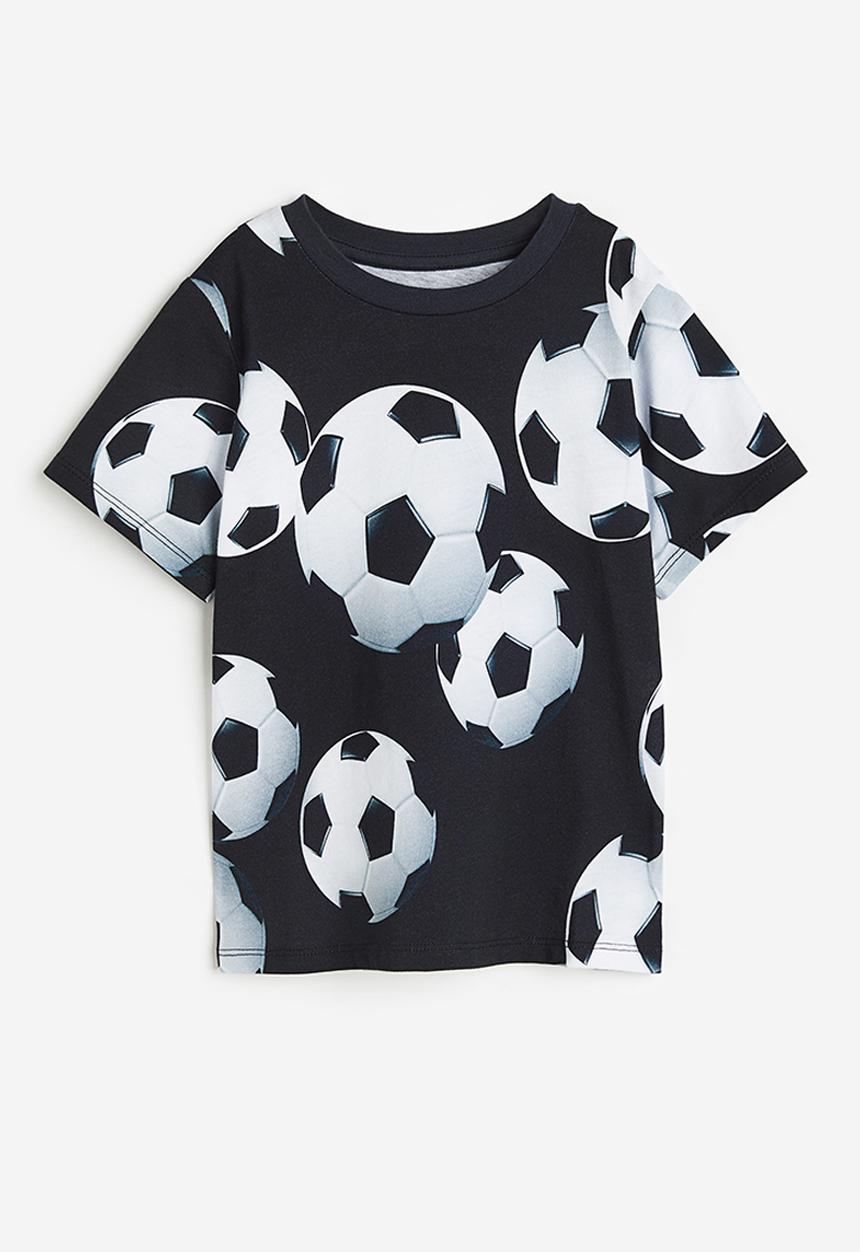 H&M - Printed jersey t-shirt - black