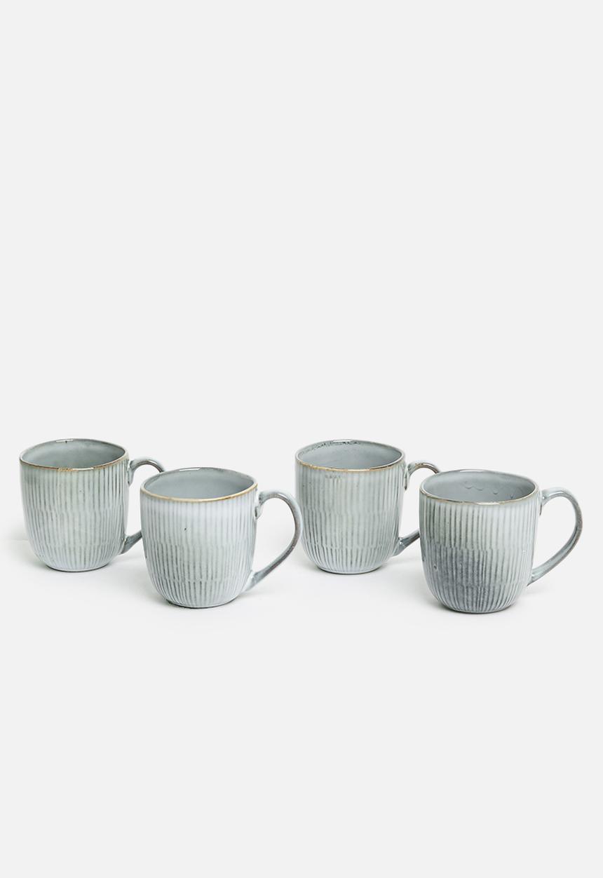 Excellent Houseware - Hug mug set of 4 - blue