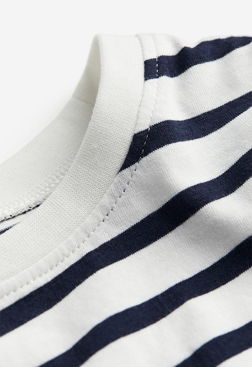 H&M - Long-sleeved jersey top - blue & white