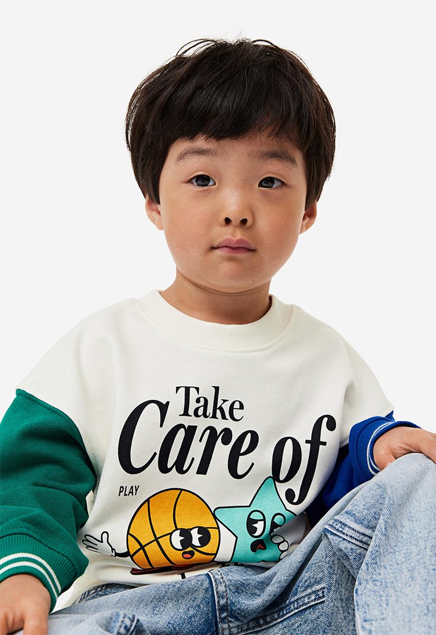 H&M - Printed sweatshirt - white