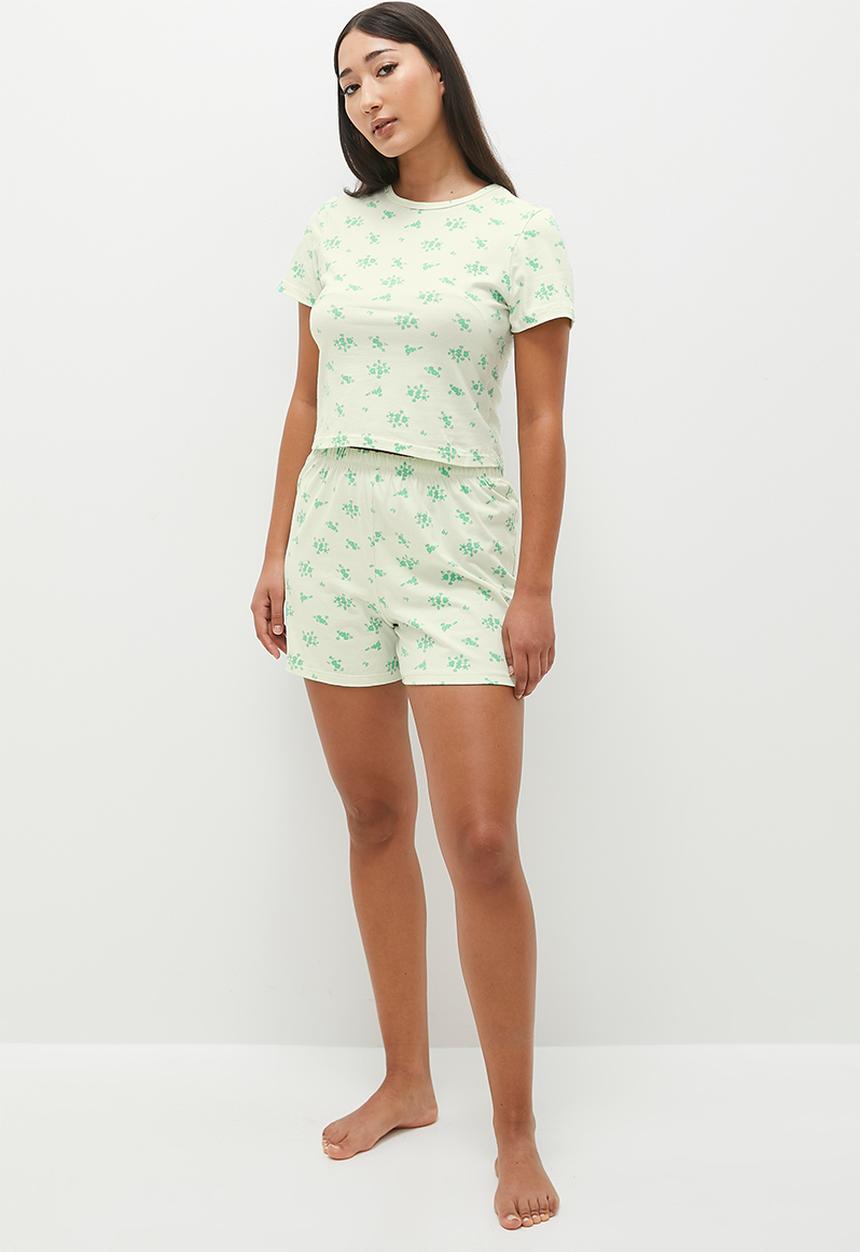 Superbalist - aop knit set - green ditsy