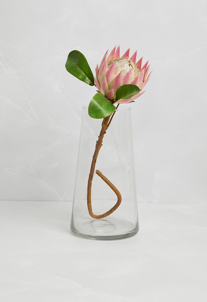 H&S - Spherical glass vase - clear