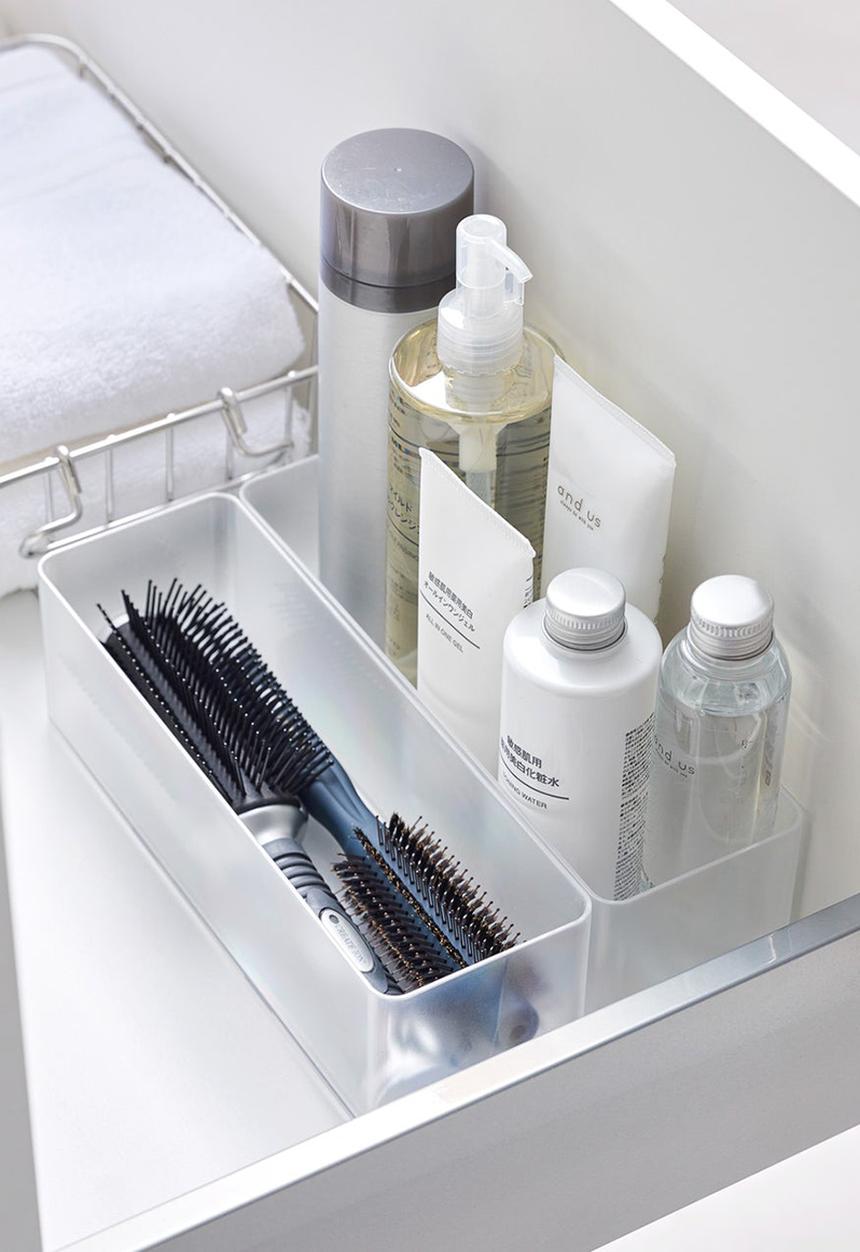 Yamazaki - Tower Stackable Organizer Large Deep - White