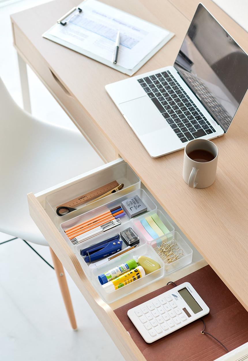 Yamazaki - Tower Stackable Organizer Large Deep - White
