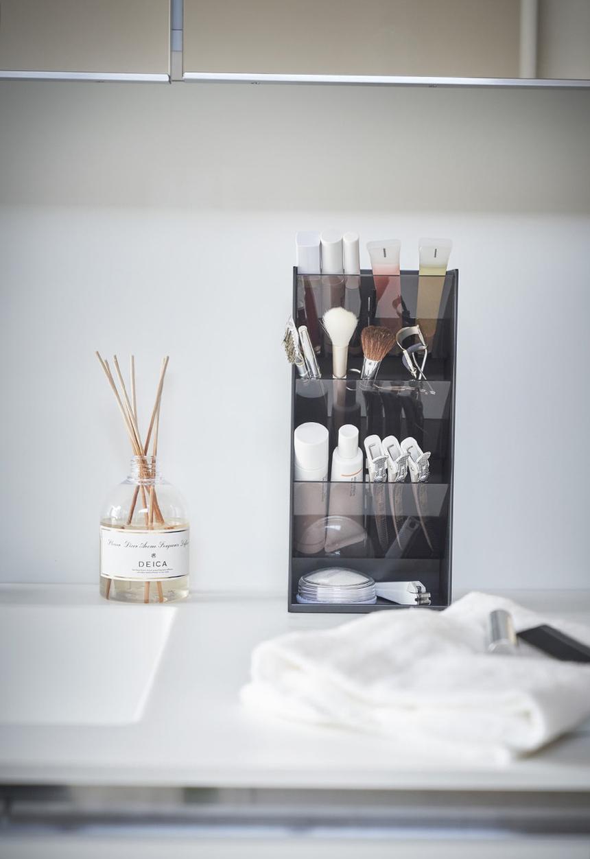 Yamazaki - Tower Makeup Storage Case - black