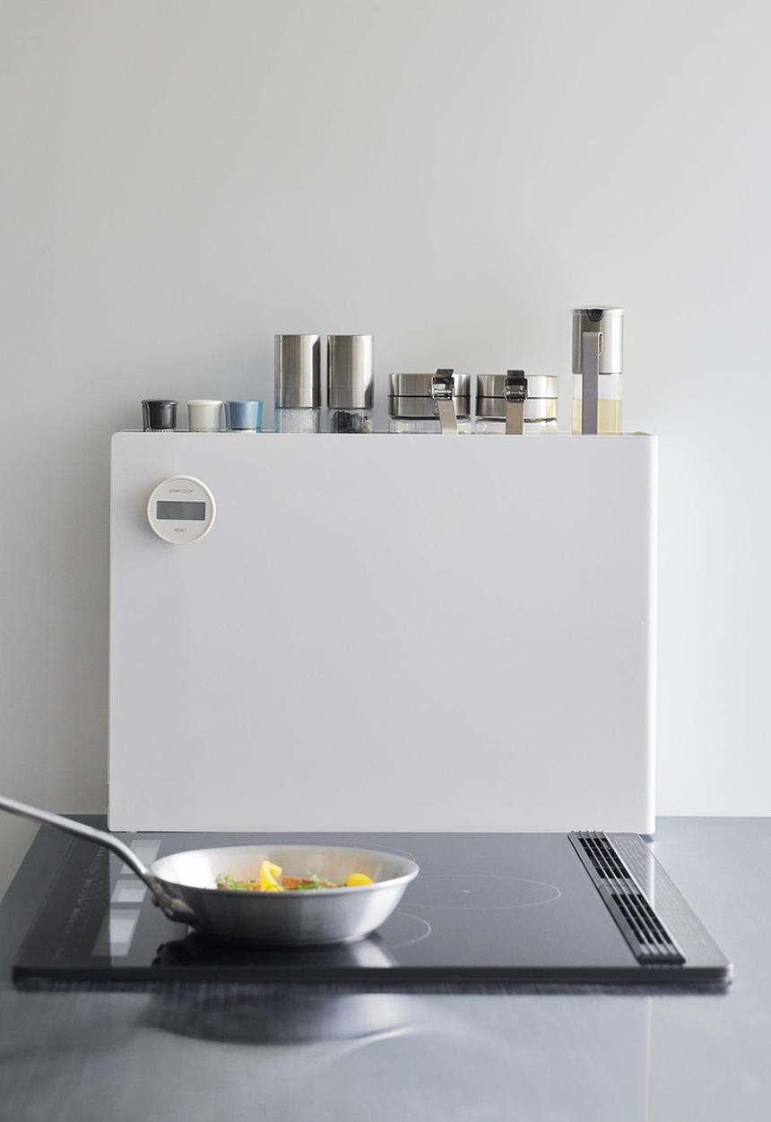 Yamazaki - Tower Sliding Seasoning Rack - White