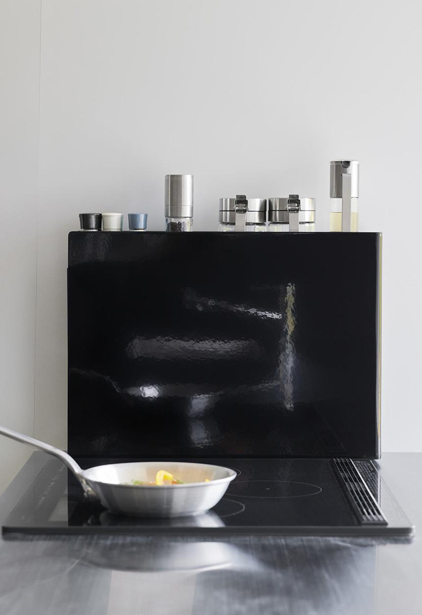 Yamazaki - Tower Sliding Seasoning Rack - Black
