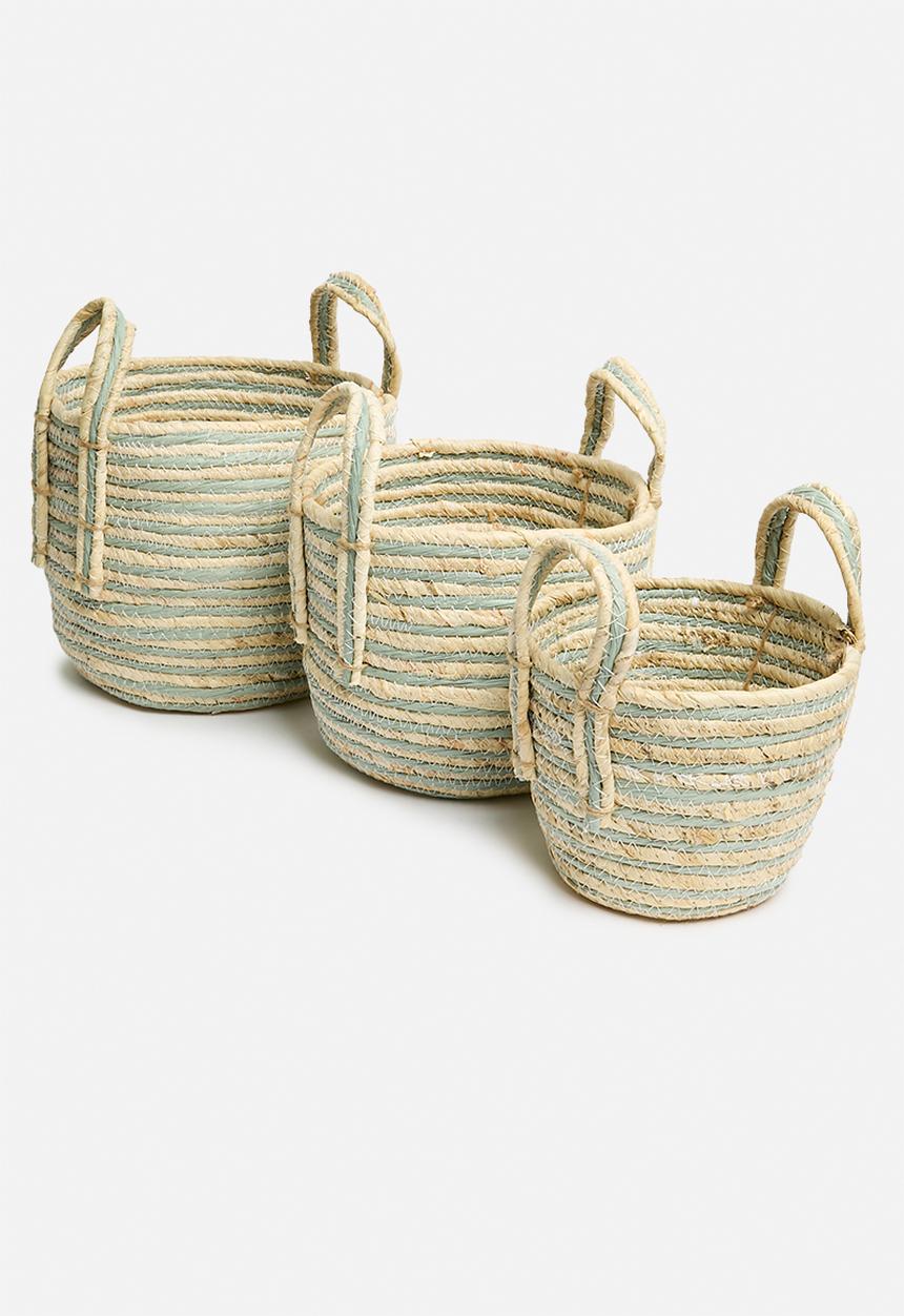 Storage Solutions - Neo nesting basket set of 3 - blue