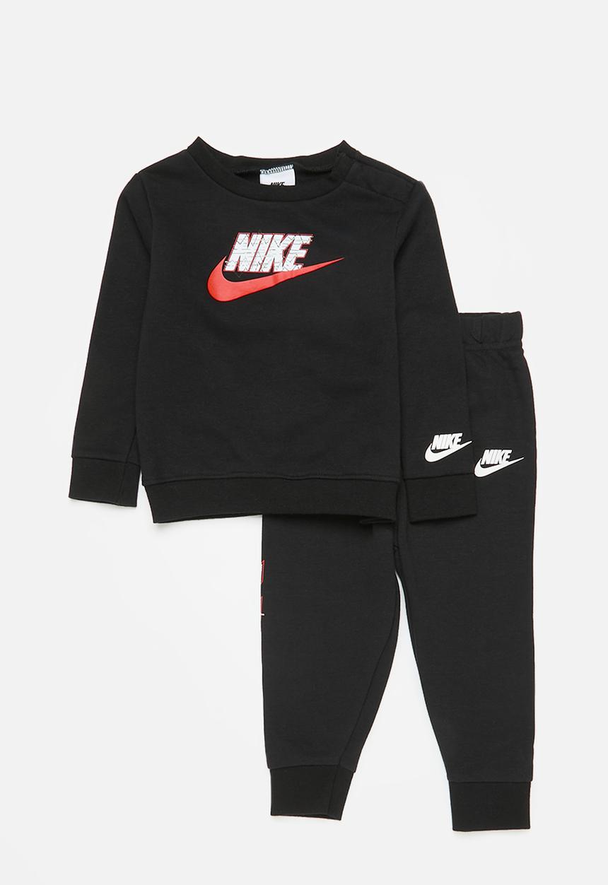 Nike - Nkb b nsw be real crew pant set - black