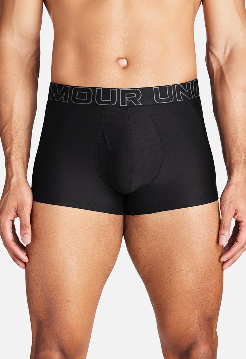 Under Armour - Tech 6" 3 pack solid boxer briefs - black 