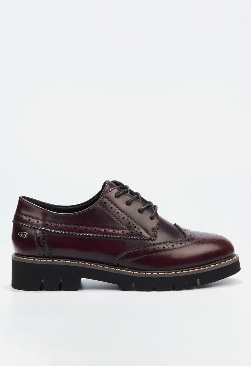 Miss Black - Oxford 1 brogue - wine