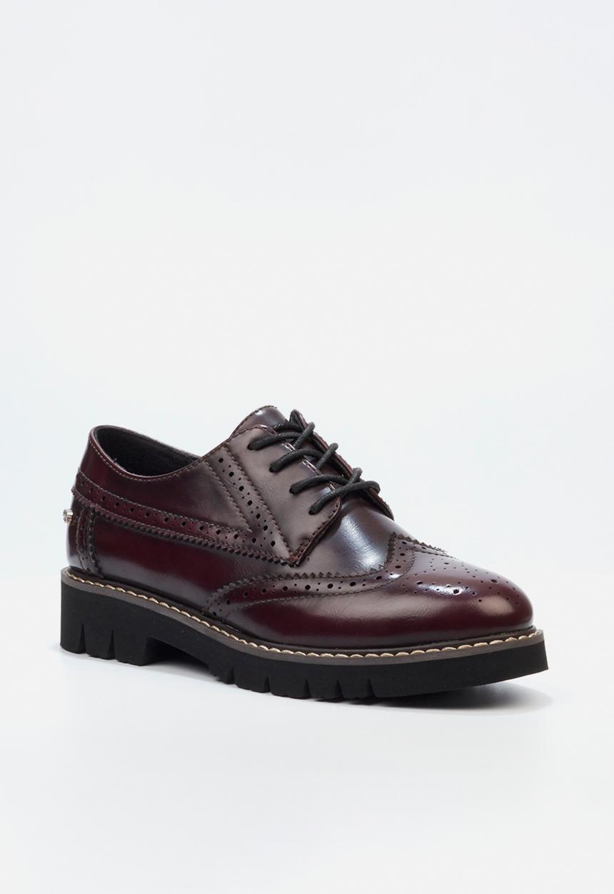 Miss Black - Oxford 1 brogue - wine