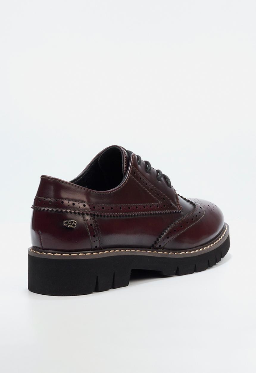 Miss Black - Oxford 1 brogue - wine