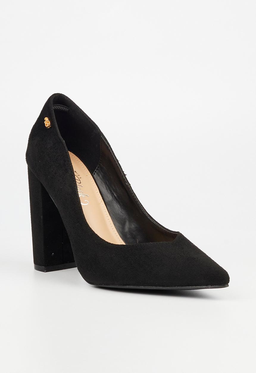 Miss Black - Criss 6 block heel court - black