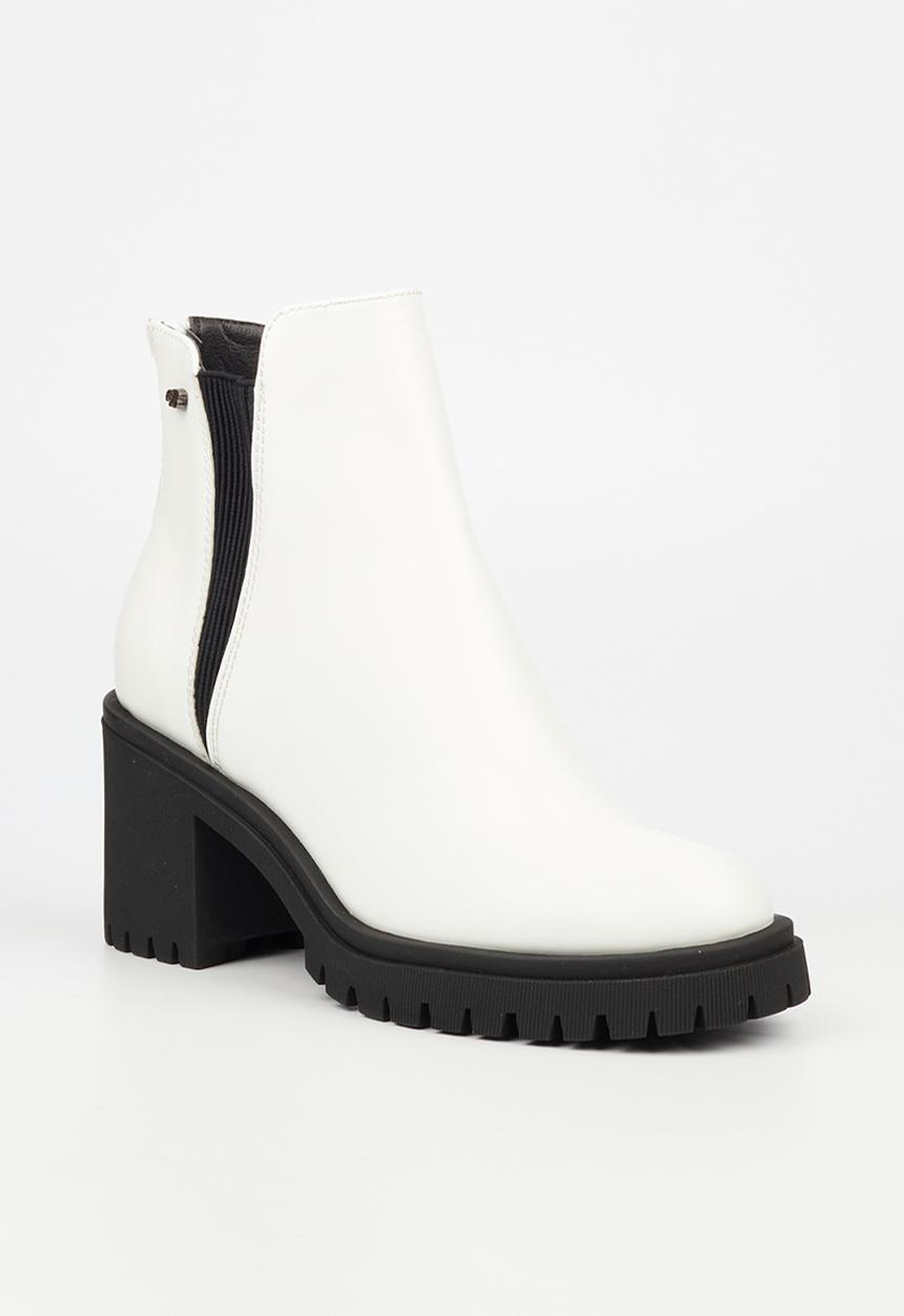 Miss Black - Atlas 2 chelsea boot - white