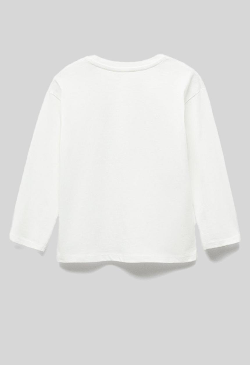 MANGO - T-shirt garden - offwhite