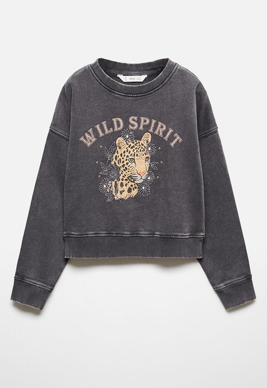 MANGO - Sweatshirt wild - charcoal