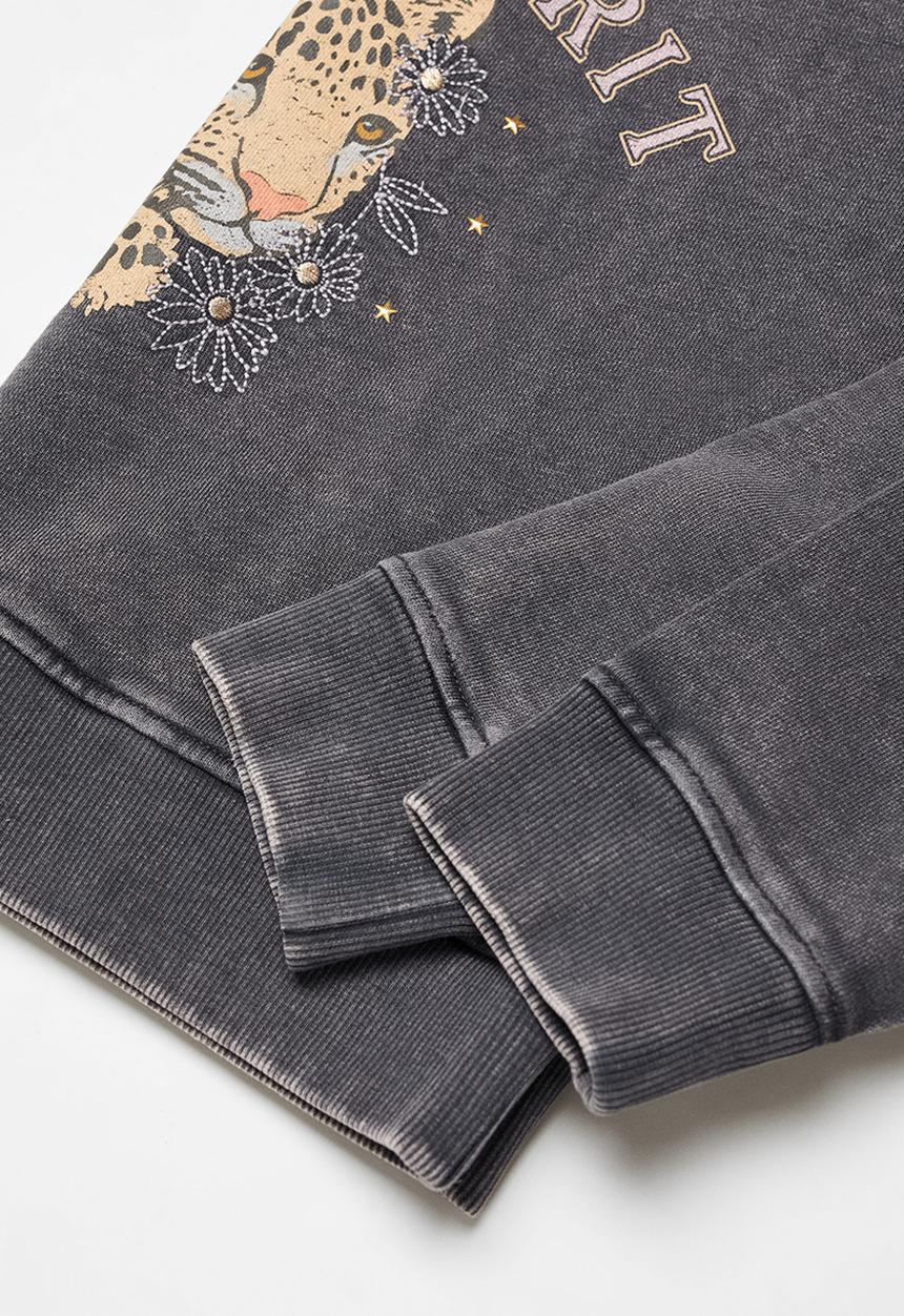 MANGO - Sweatshirt wild - charcoal