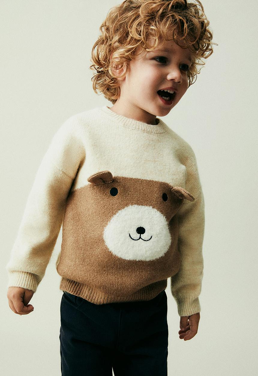 MANGO - Sweater oso2 - sand