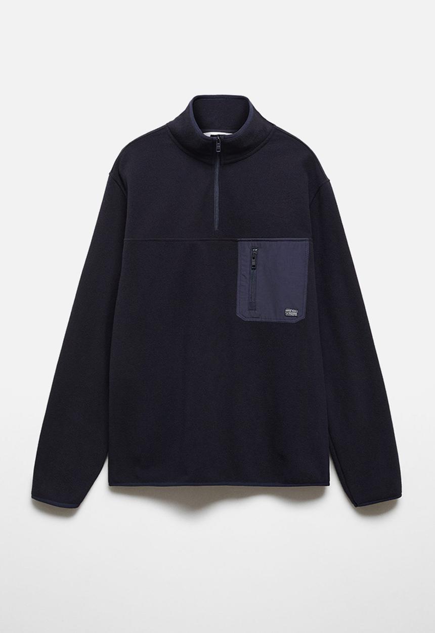 MANGO - Sweatshirt fleece - navy