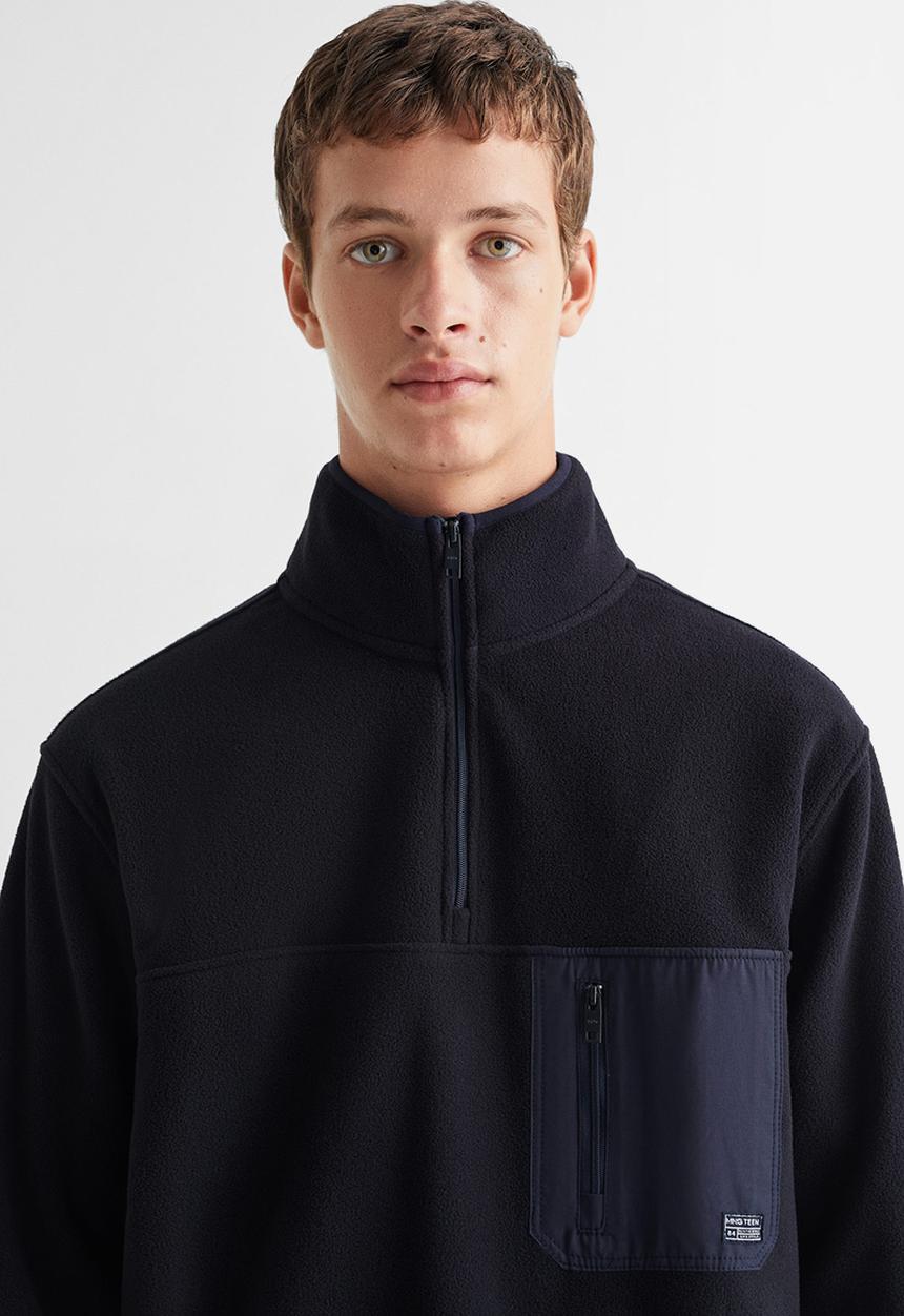 MANGO - Sweatshirt fleece - navy