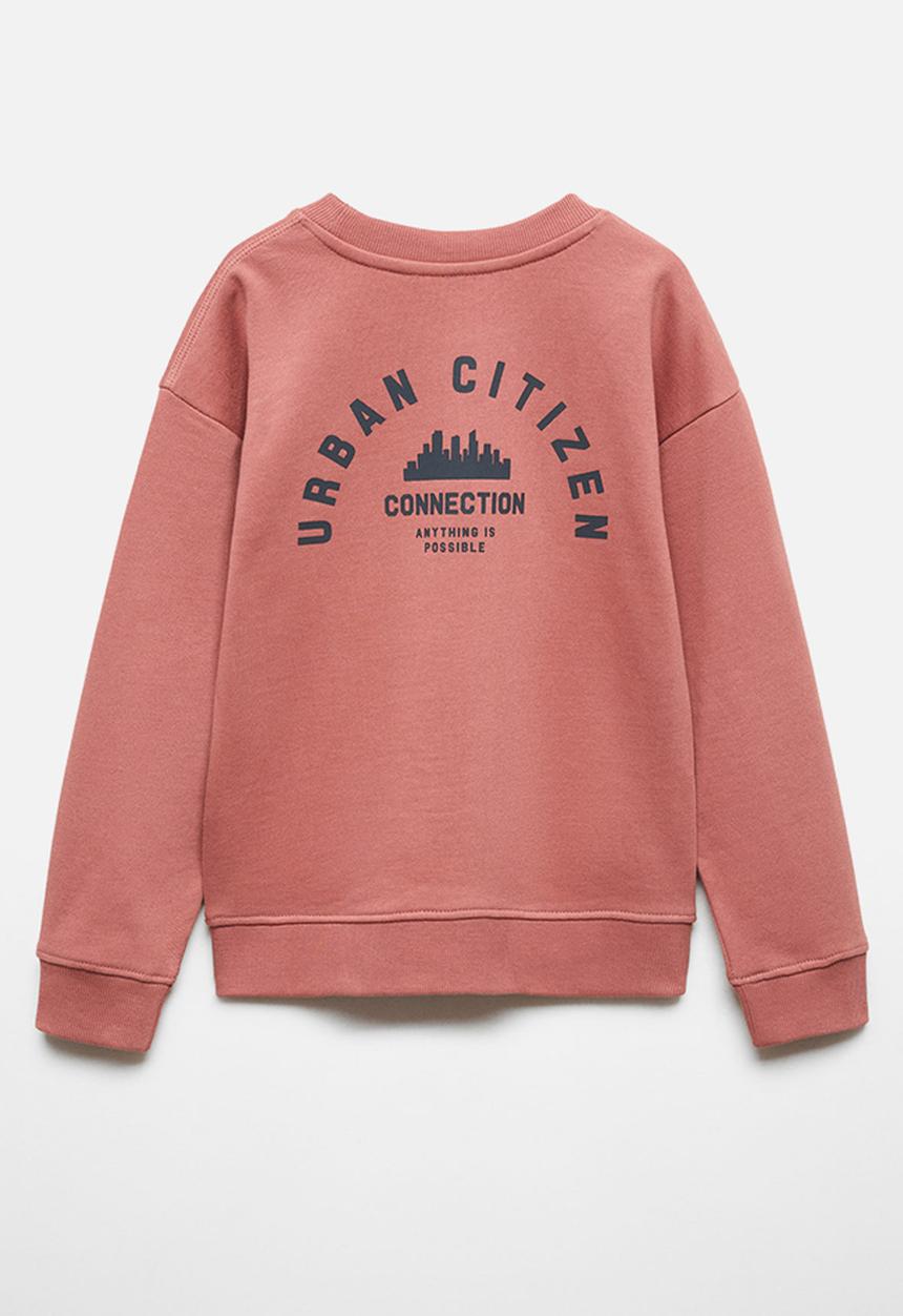 MANGO - Sweatshirt global - cherry