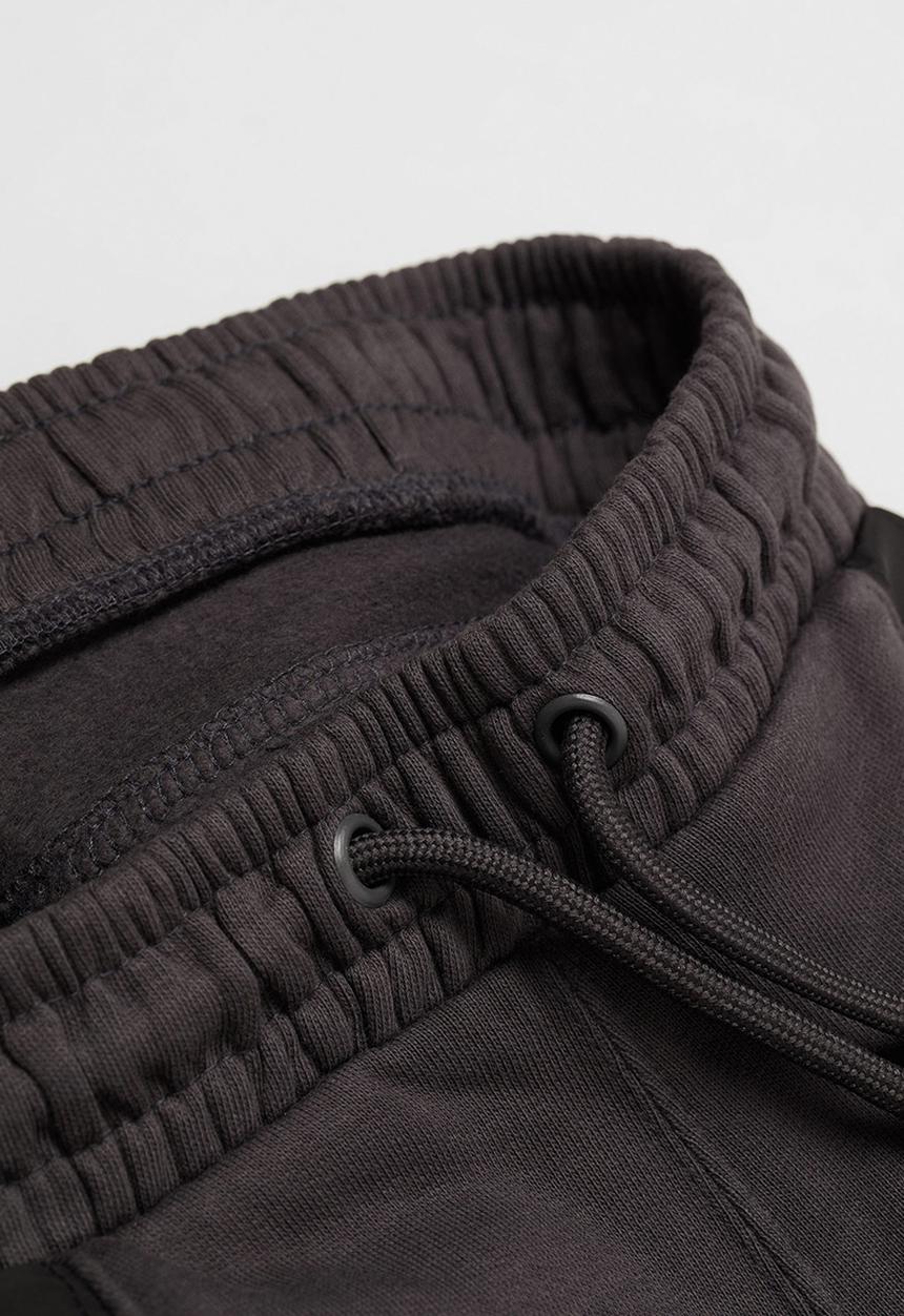 MANGO - Trousers nylonp - charcoal