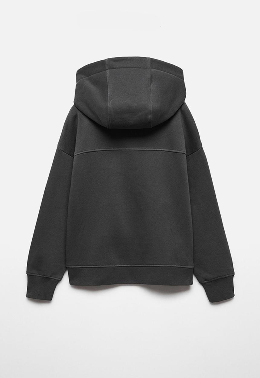 MANGO - Sweatshirt nylonj - charcoal