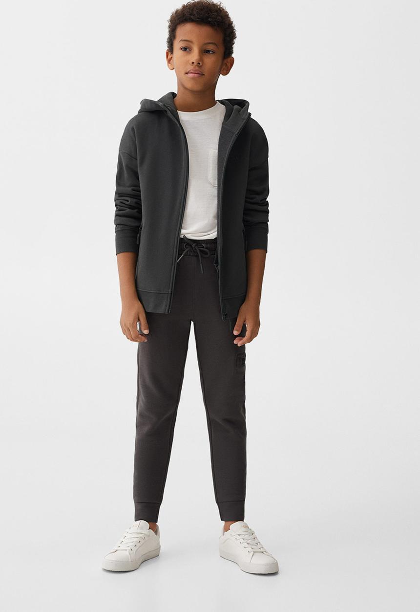 MANGO - Sweatshirt nylonj - charcoal