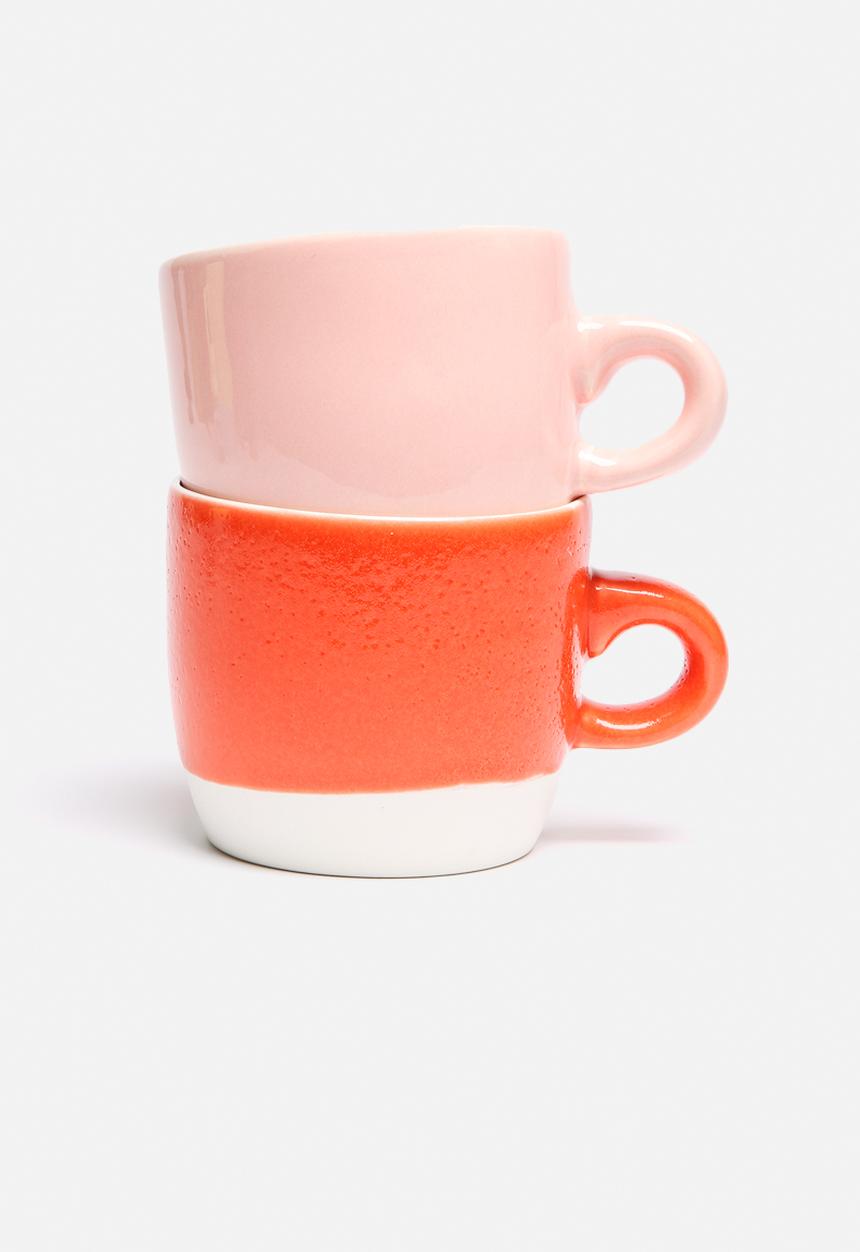Urchin Art - Set of 2 Colour Block Mugs