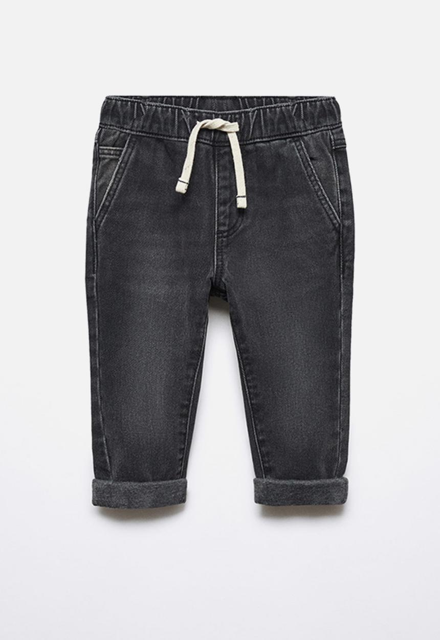 MANGO - Jeans santib - black denim