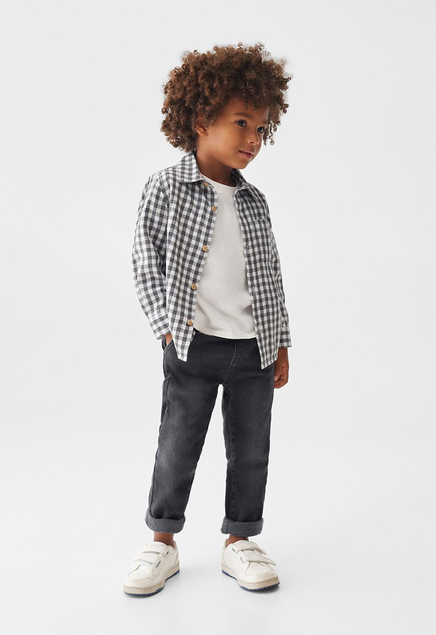 MANGO - Jeans santib - black denim
