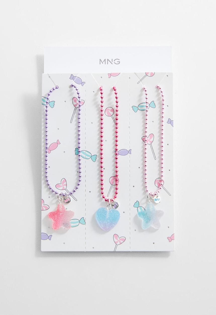 MANGO - Necklace txuxe - pink