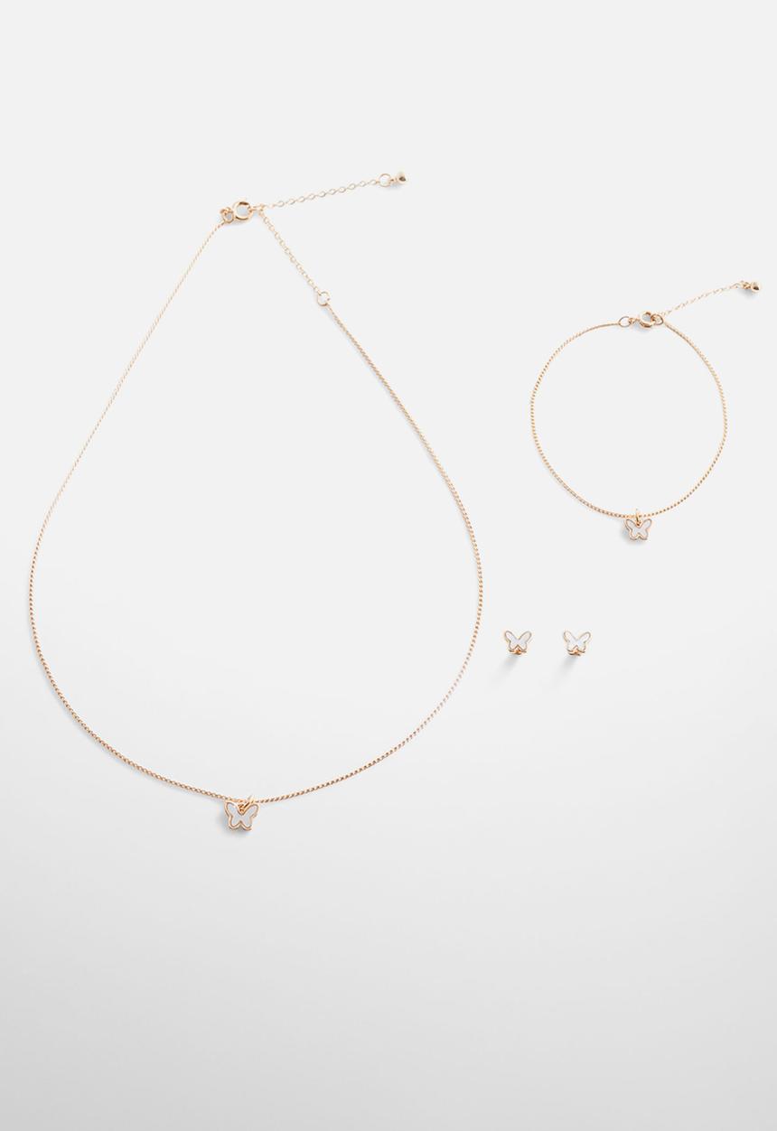 MANGO - Necklace nacar - gold