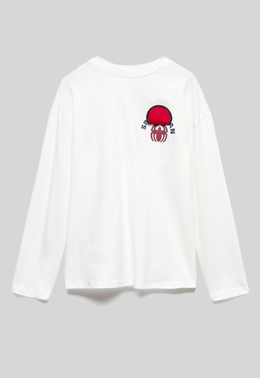 MANGO - T-shirt spidflap - off white