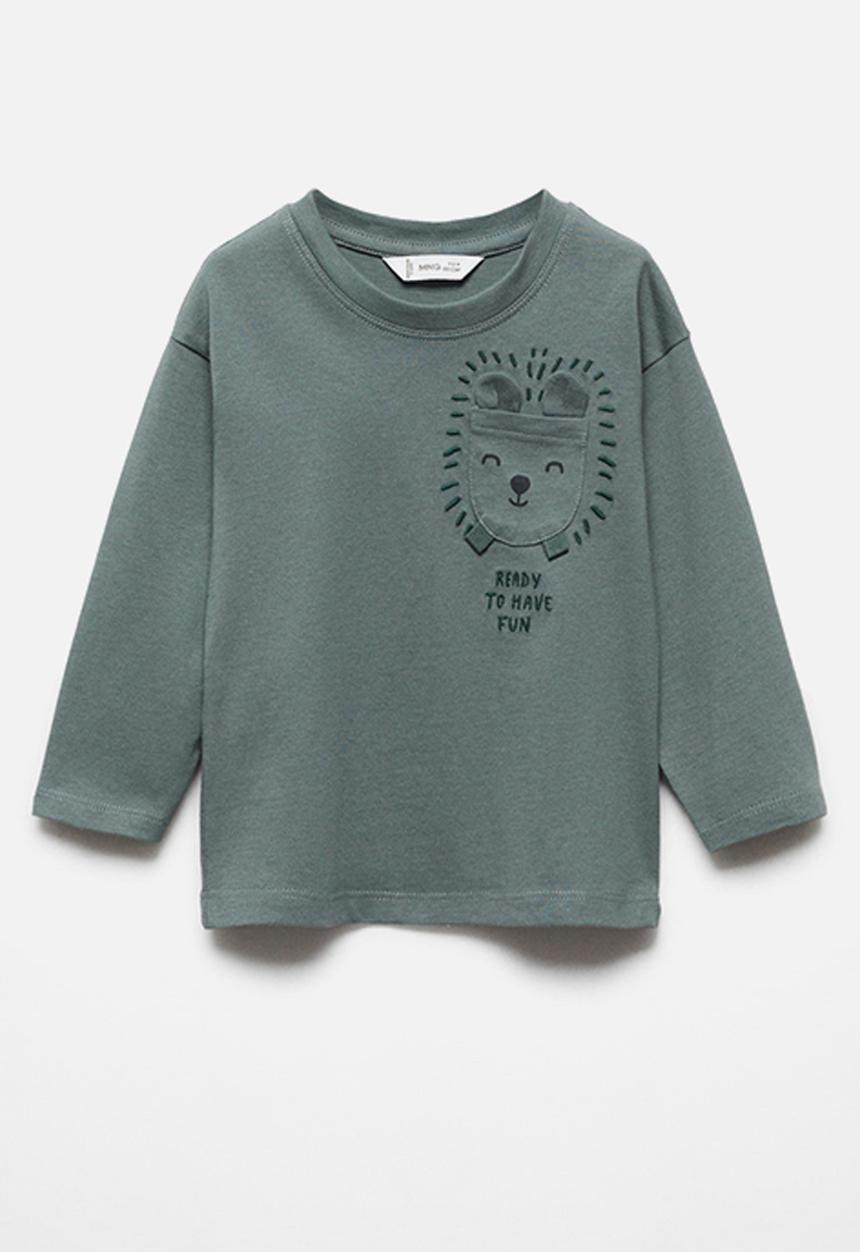 MANGO - T-shirt puppy - bright green