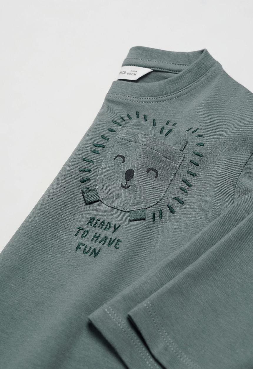 MANGO - T-shirt puppy - bright green