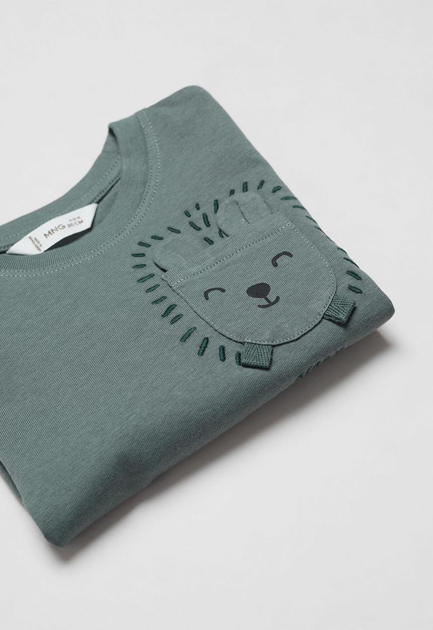 MANGO - T-shirt puppy - bright green