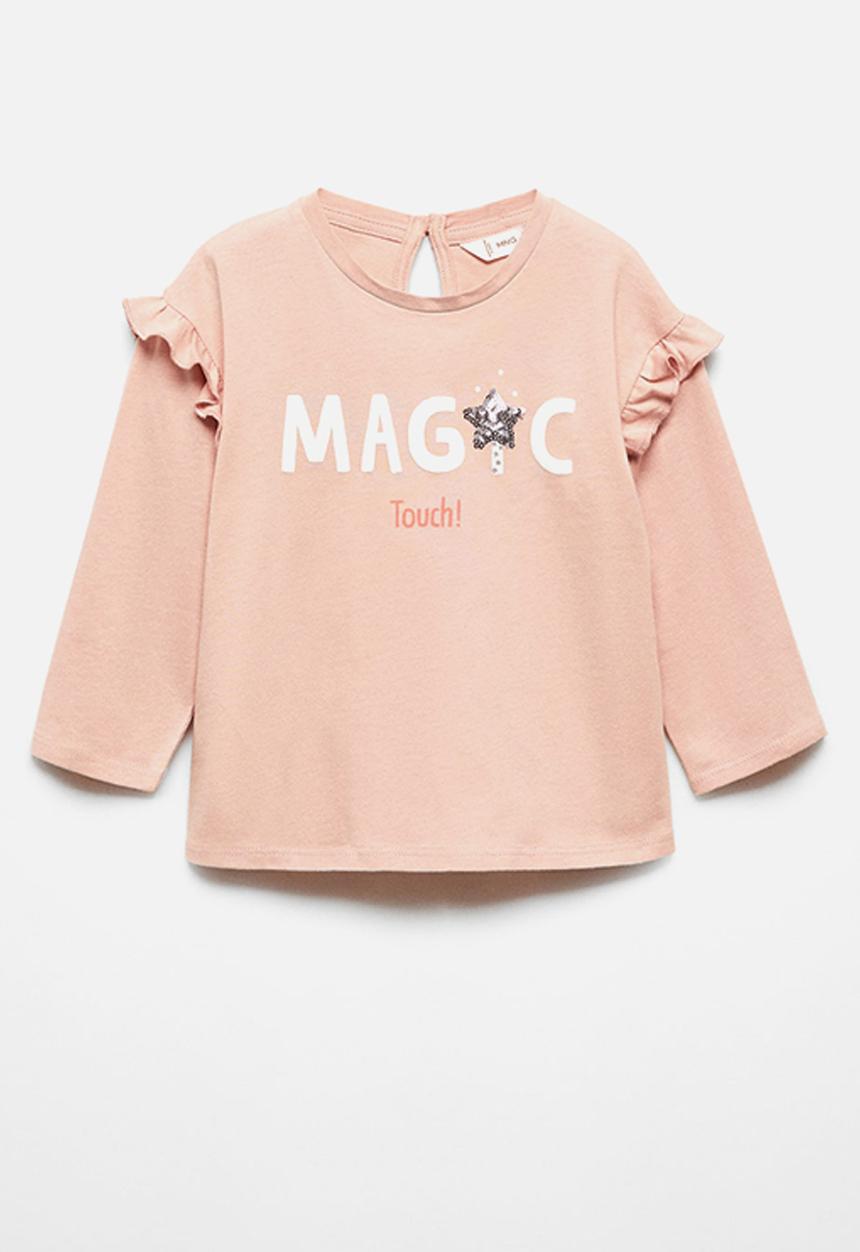 MANGO - T-shirt holiday - pink