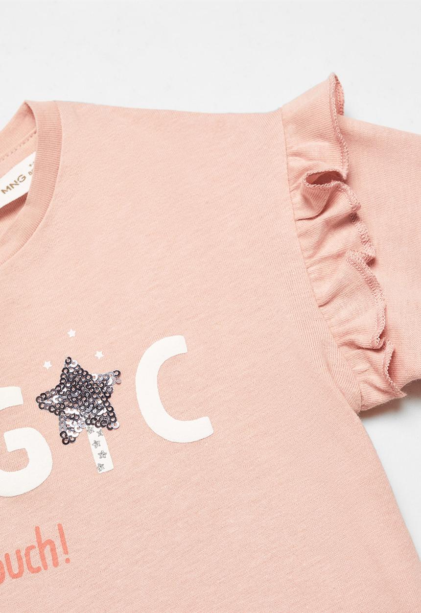 MANGO - T-shirt holiday - pink