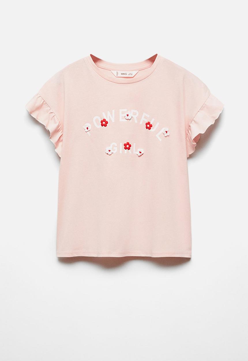 MANGO - T-shirt girl - pink