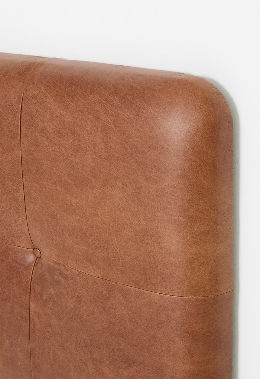 Sixth Floor - Marula Genuine leather Headboard - Ginger
