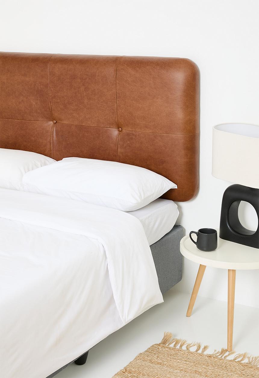 Sixth Floor - Marula Genuine leather Headboard - Ginger
