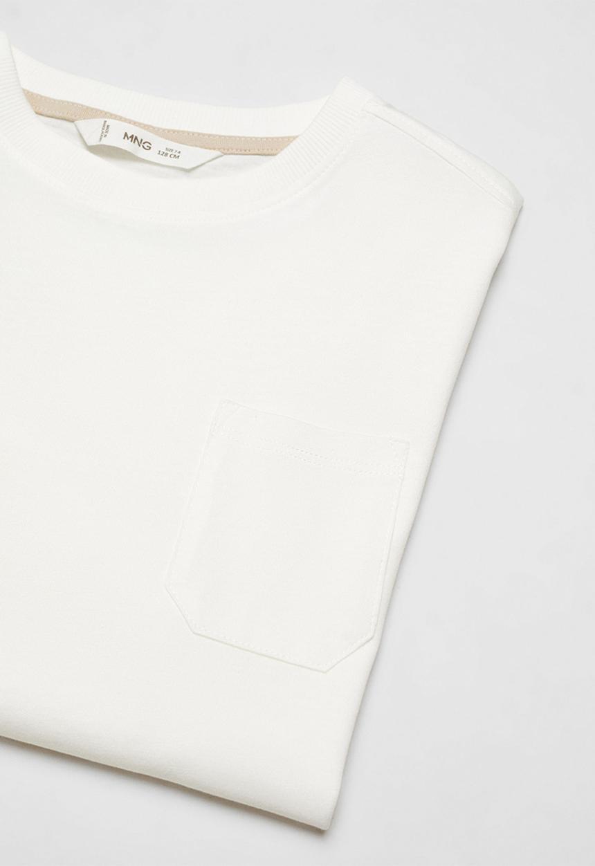MANGO - T-shirt basic5 - off white