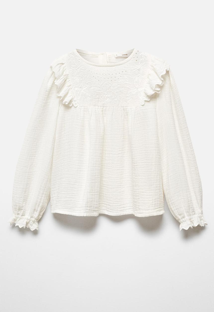 MANGO - Blouse teresa - off white