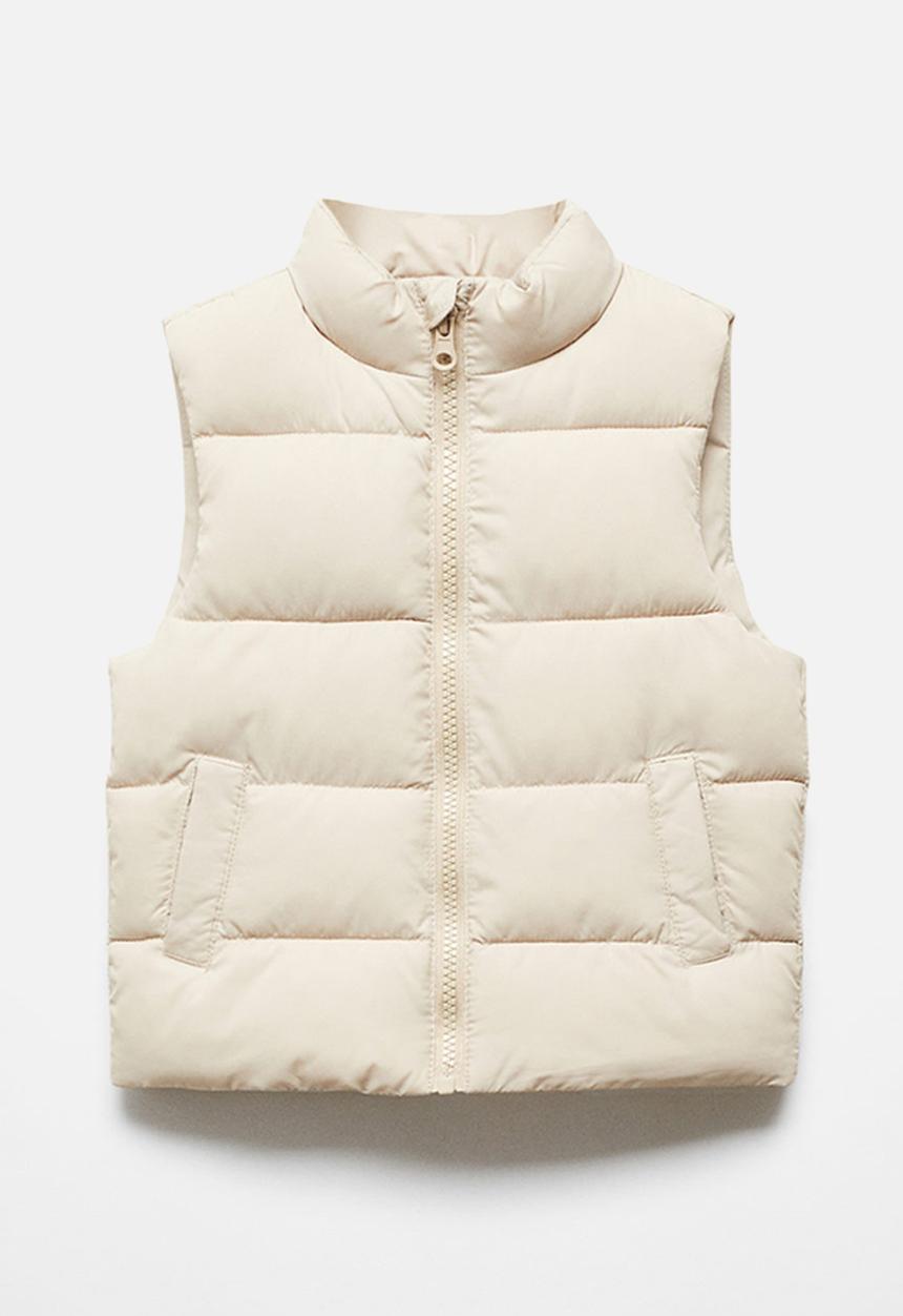 MANGO - Waistcoat canada - vanilla