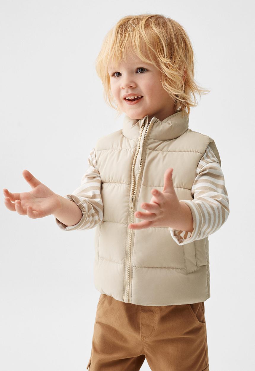 MANGO - Waistcoat canada - vanilla